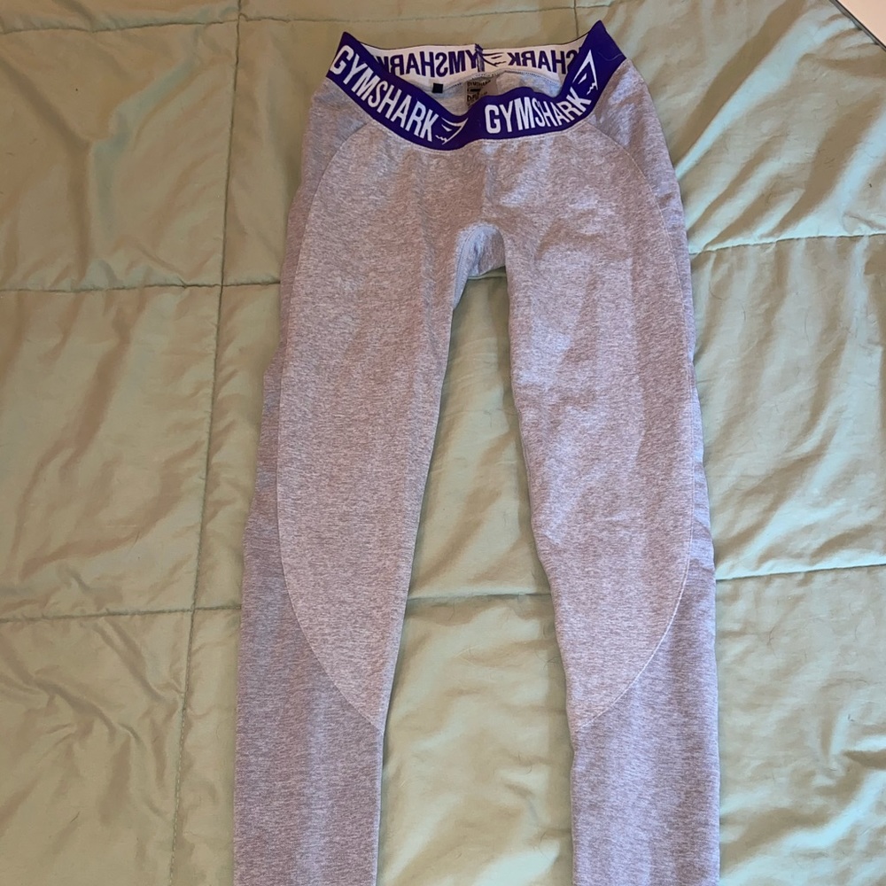 Grey and purple Gymshark FLEX leggings